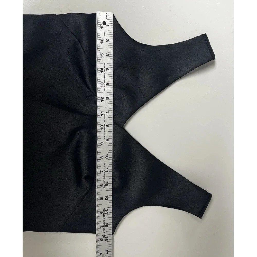 Vintage Rampage Satin Cocktail‎ Dress 90s  Y2K Whimsigoth Beaded Bodycon sz 3